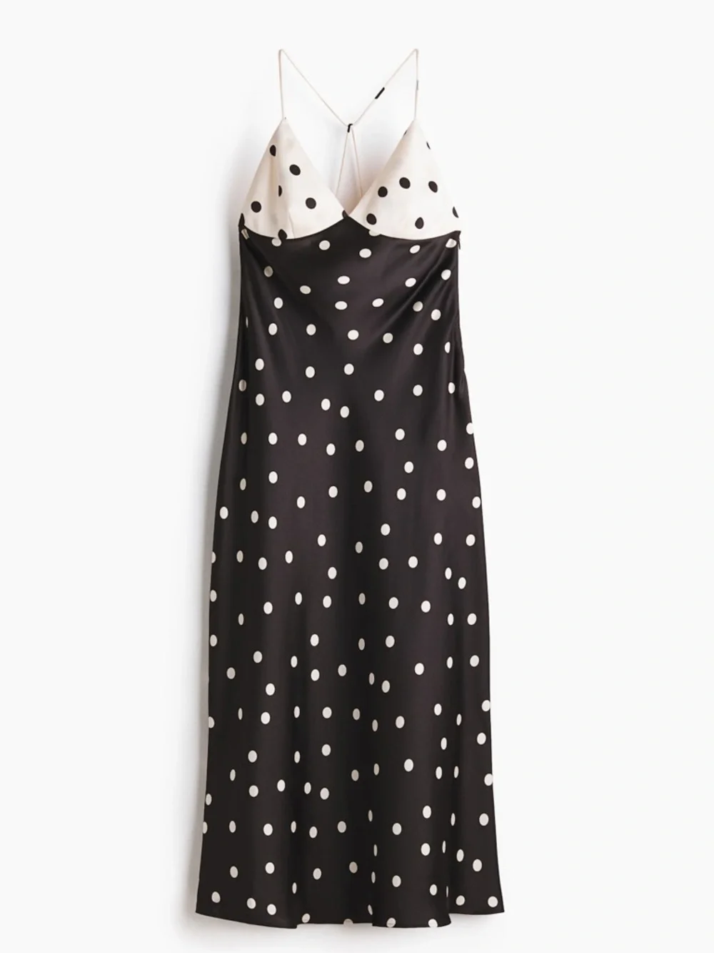 h&m patterned satin dress Anna Wintour's Capsule Wardrobe She Always Packs for Paris